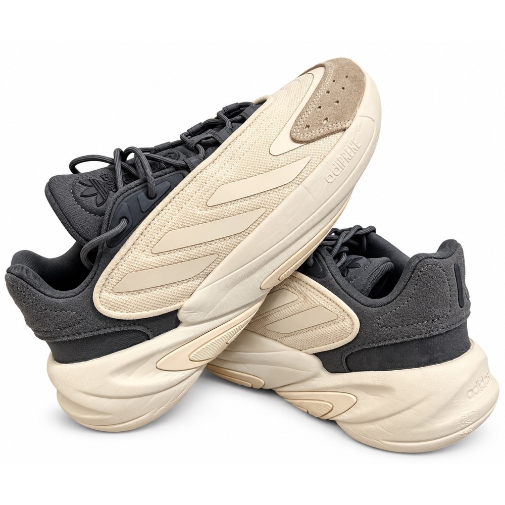 Adidas Ozelia Grey Cream Men 7 Women 8 Low Top Sneakers HP3254